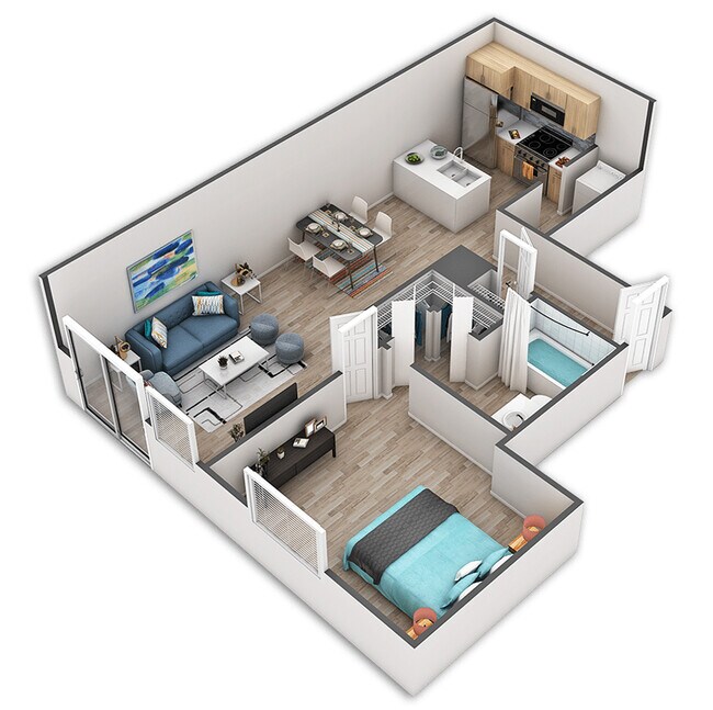 University Platinum 1-405 floor plan